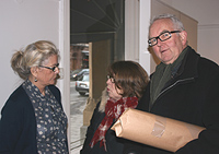 Marianne Lindberg De Geer with Hanne and Christoffer Barnekow
