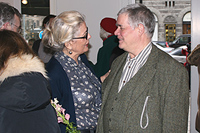 Marianne Lindberg De Geer with husband