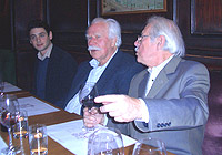 Dinner: Niklas Belenius, Rune Jansson and CO Hultén