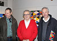 Jan and Bo Ahlman with  the artist