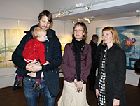Anders, Eddielou and Helena with Malin