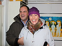 Peter Eriksson with girlfriend Beata